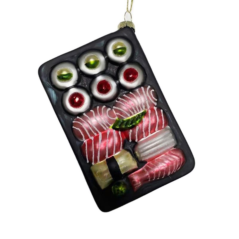 Sushi Bento Glass Ornament