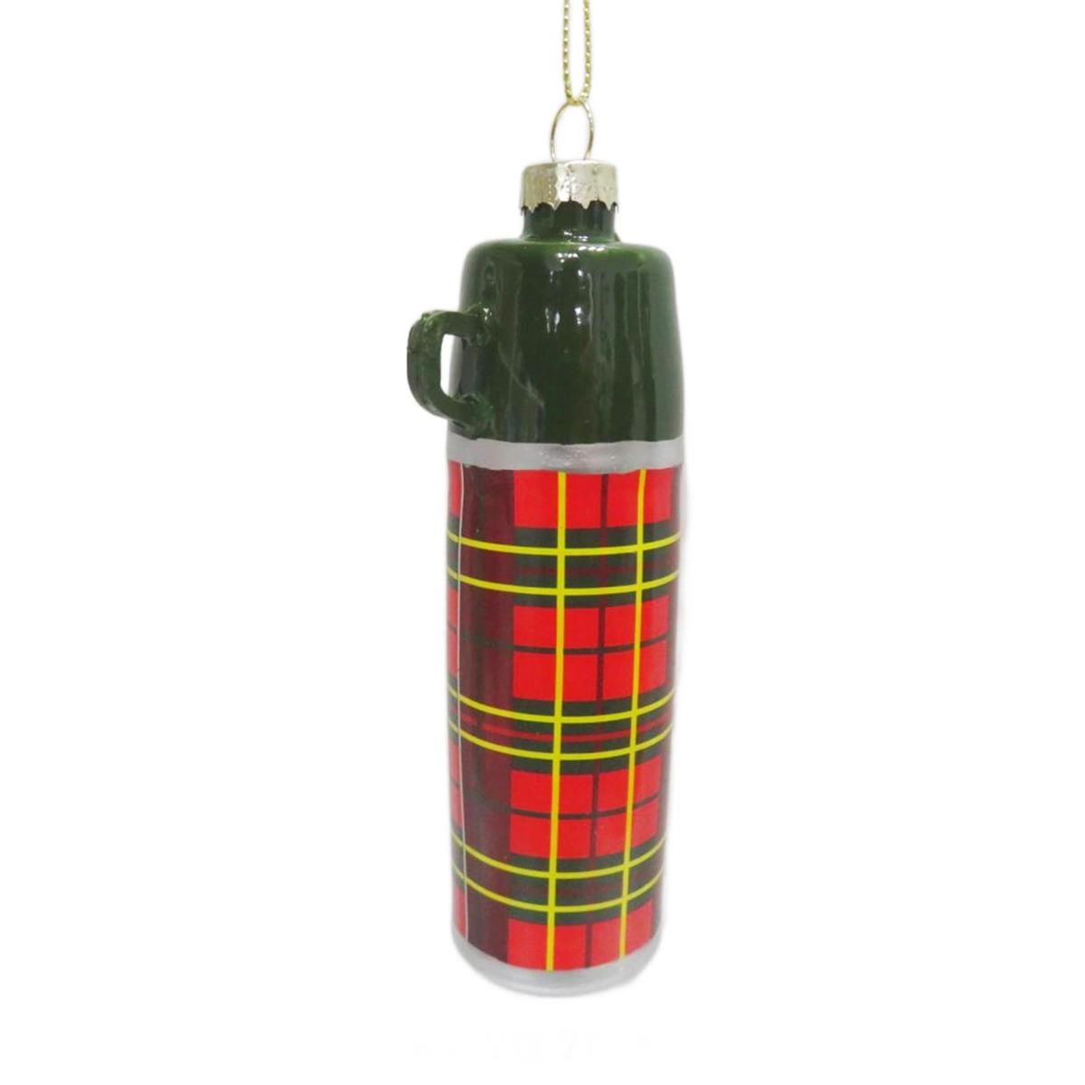 Retro Thermos Glass Ornament