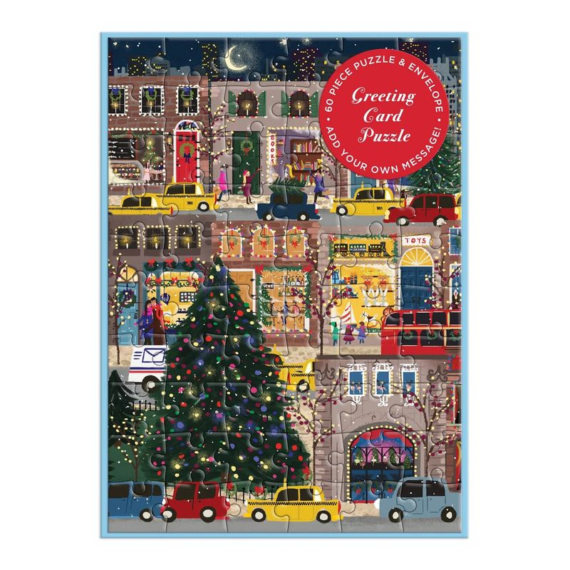 Greeting Card Puzzle Joy Laforme Winter Lights