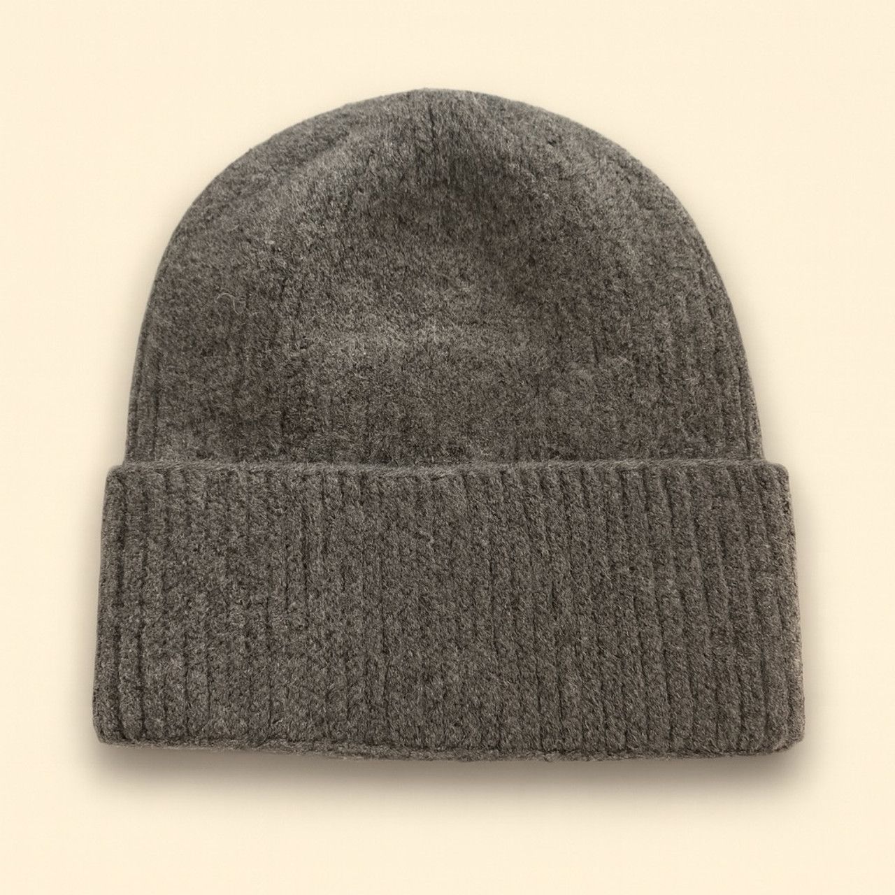 "Sechelt" Solid Wool Blend Toque Slate