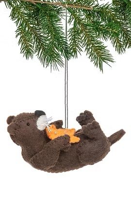 Felt Ornament Sea Otter