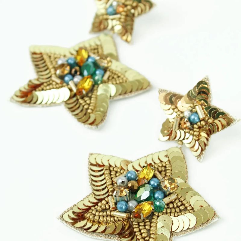 Party Star Beaded Drops