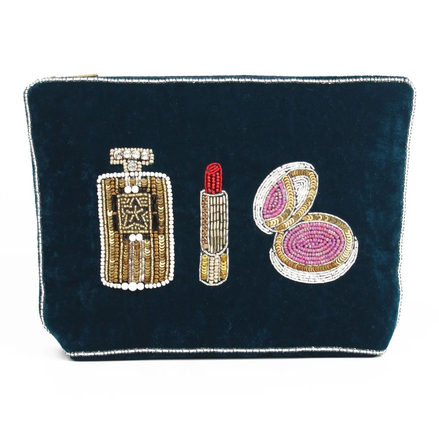 Medium Beaded Pouch Makeup