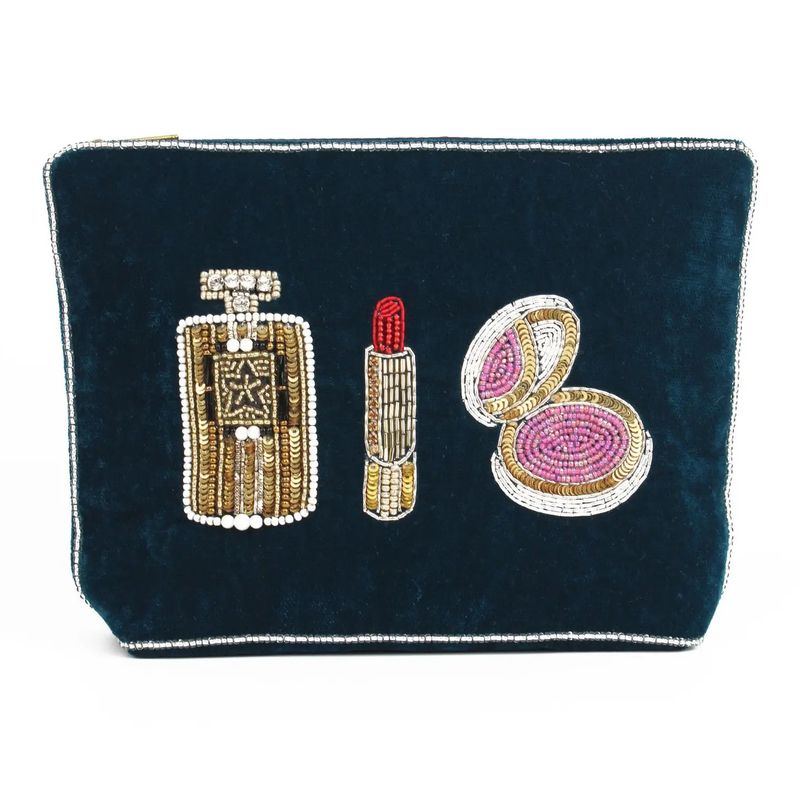 Medium Beaded Pouch Makeup
