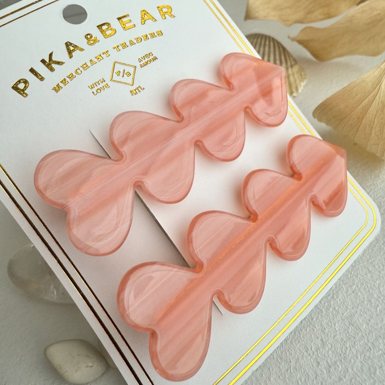 &quot;Love Is A Battlefield&quot; Quadruple Heart Hair Clips Hermosa