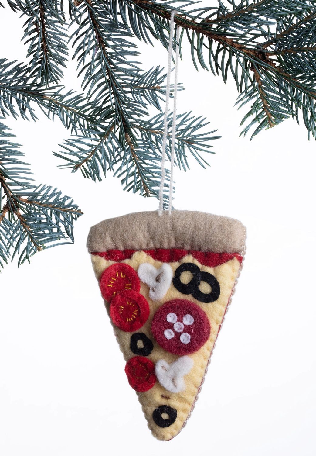 Felt Ornament Pizza Slice