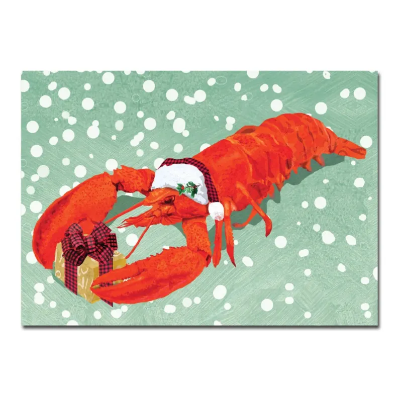 Christmas Lobster with Present