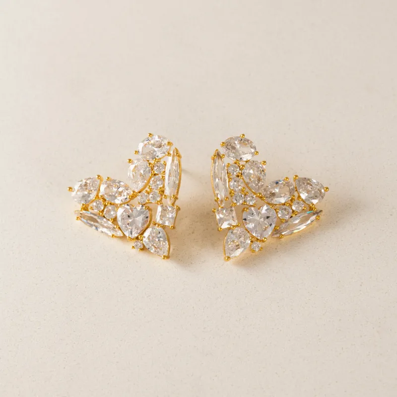 Debut Heart Stud Earrings