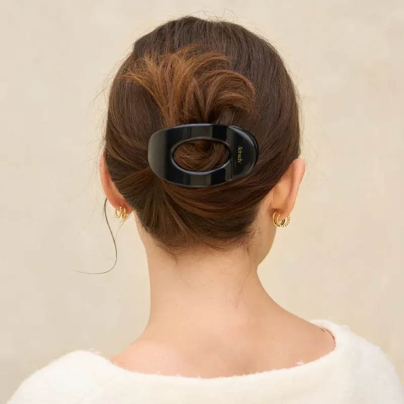 Recycled Plastic Medium Flat Cloud Clip Black