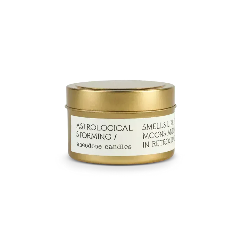 Travel Tin Candle Astrological Storming