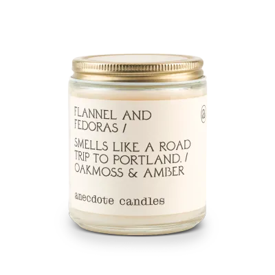 Jar Candle Flannels and Fedoras