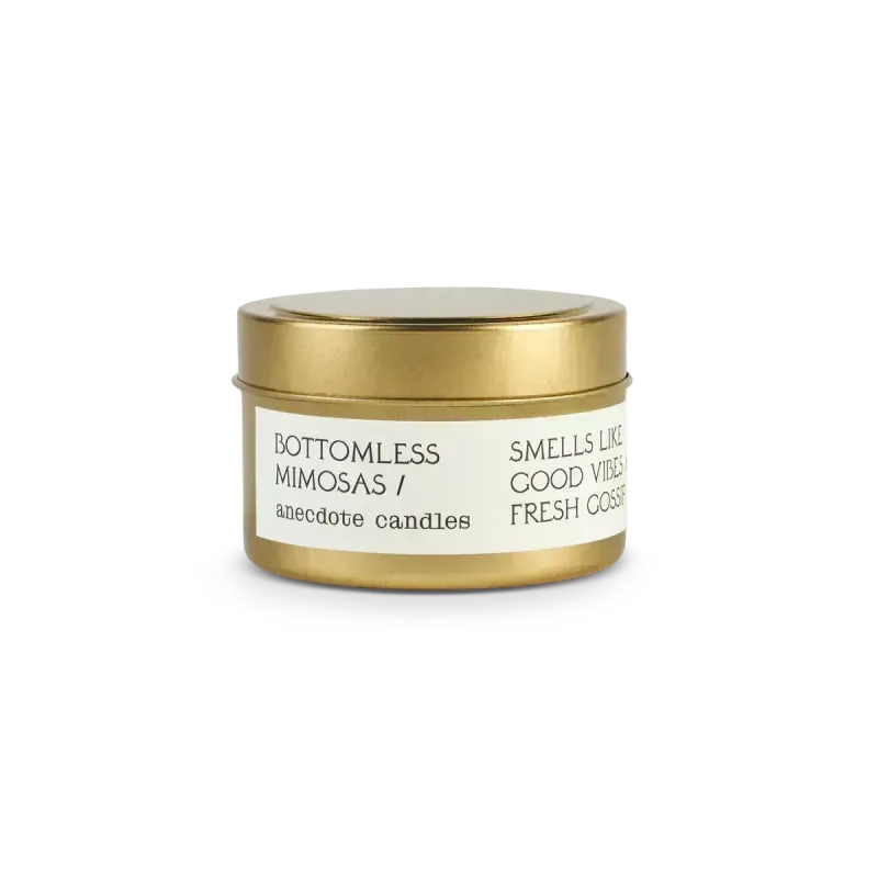 Travel Tin Candle Bottomless Mimosas