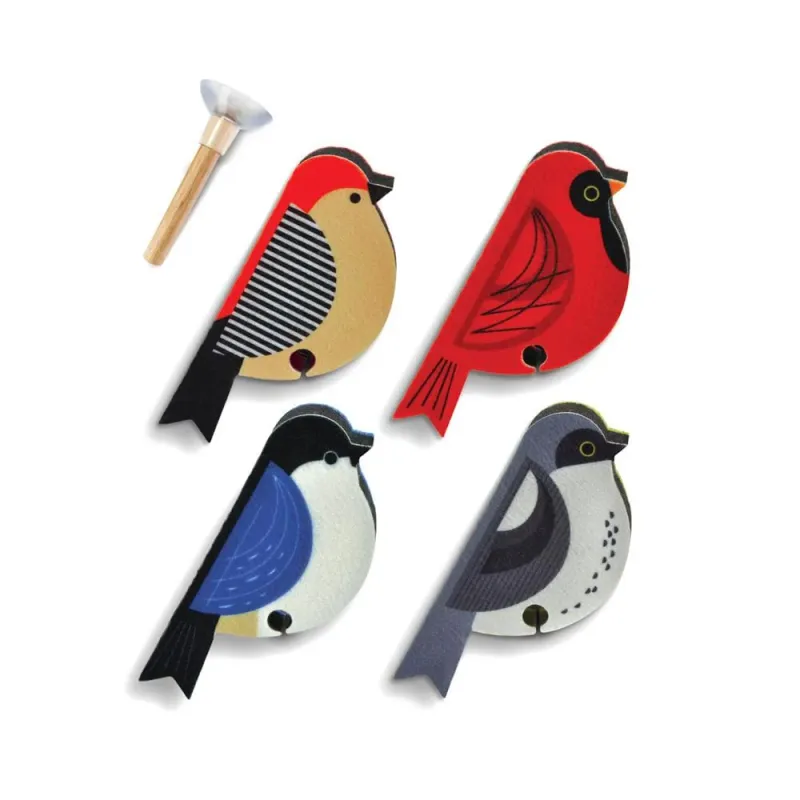Sponge Set Perched Birds