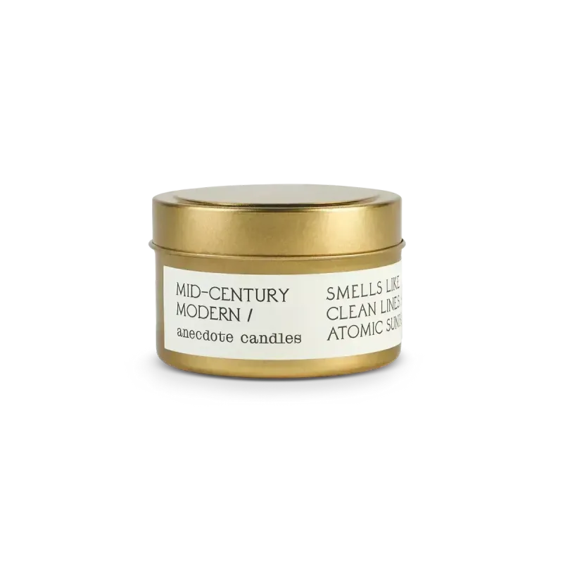 Travel Tin Candle Mid-Century Modern
