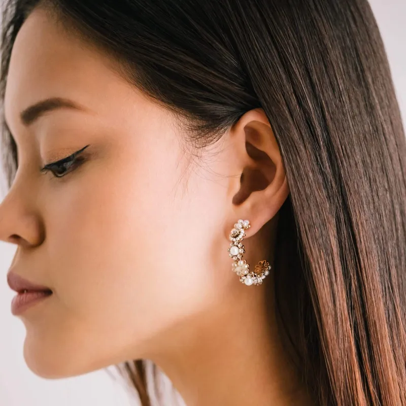 Bloom Crystal Hoop