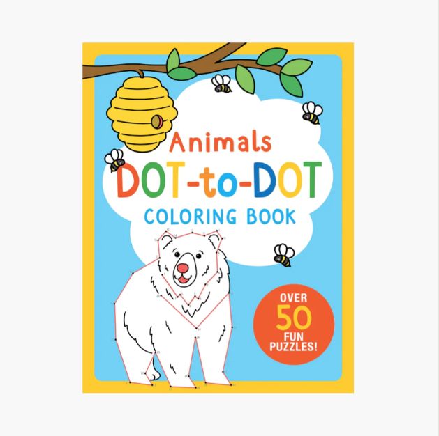 Animals Dot-to-Dot Coloring Book