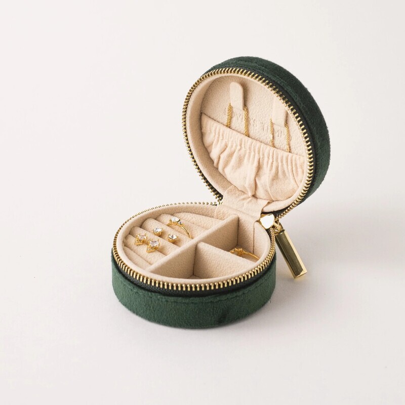 Circle Bon Voyage Jewelry Travel Case Forest