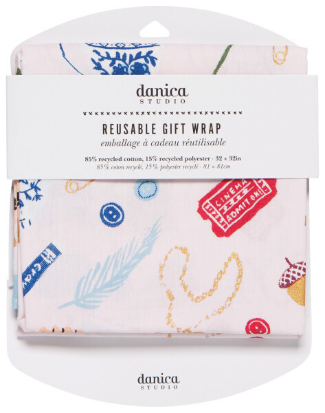 Reusable Fabric Gift Wrap Finders Keepers