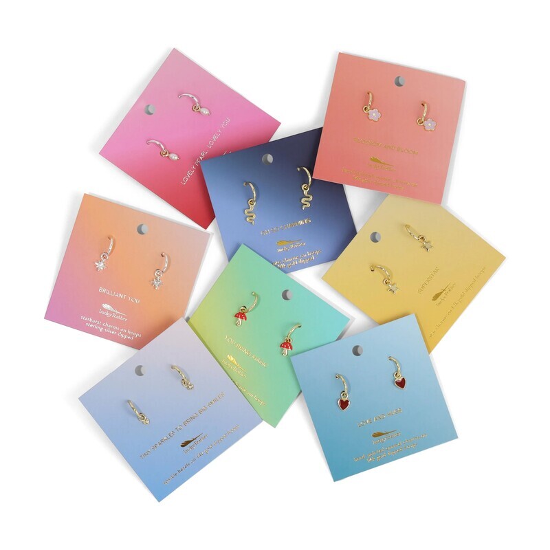 Earrings Mushroom Hoops You Bring Magic