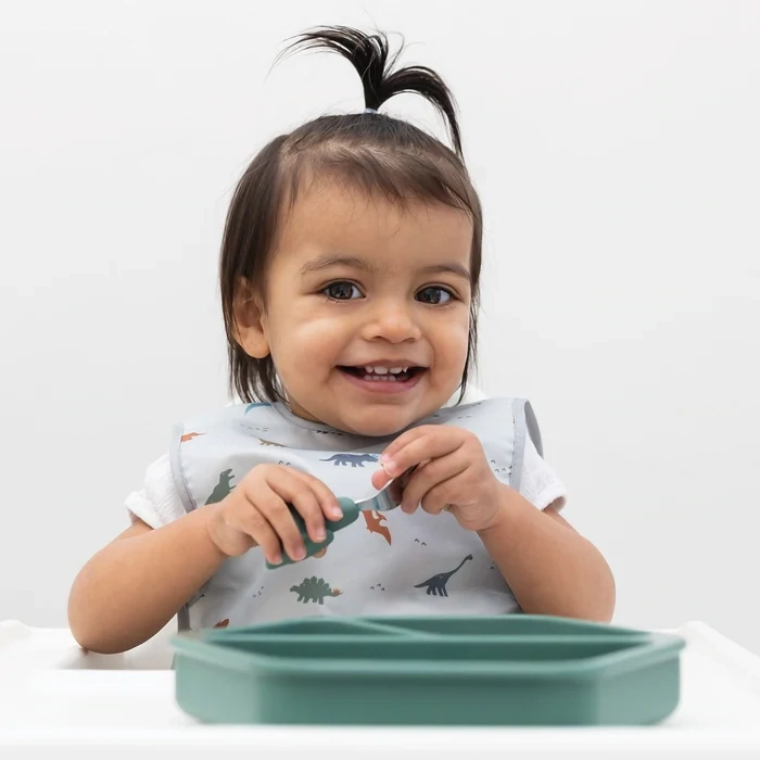 Training Utensils Set Green Dinosaur
