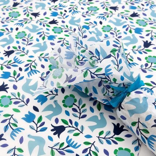 Tissue Paper 10 Sheets Folk Doves