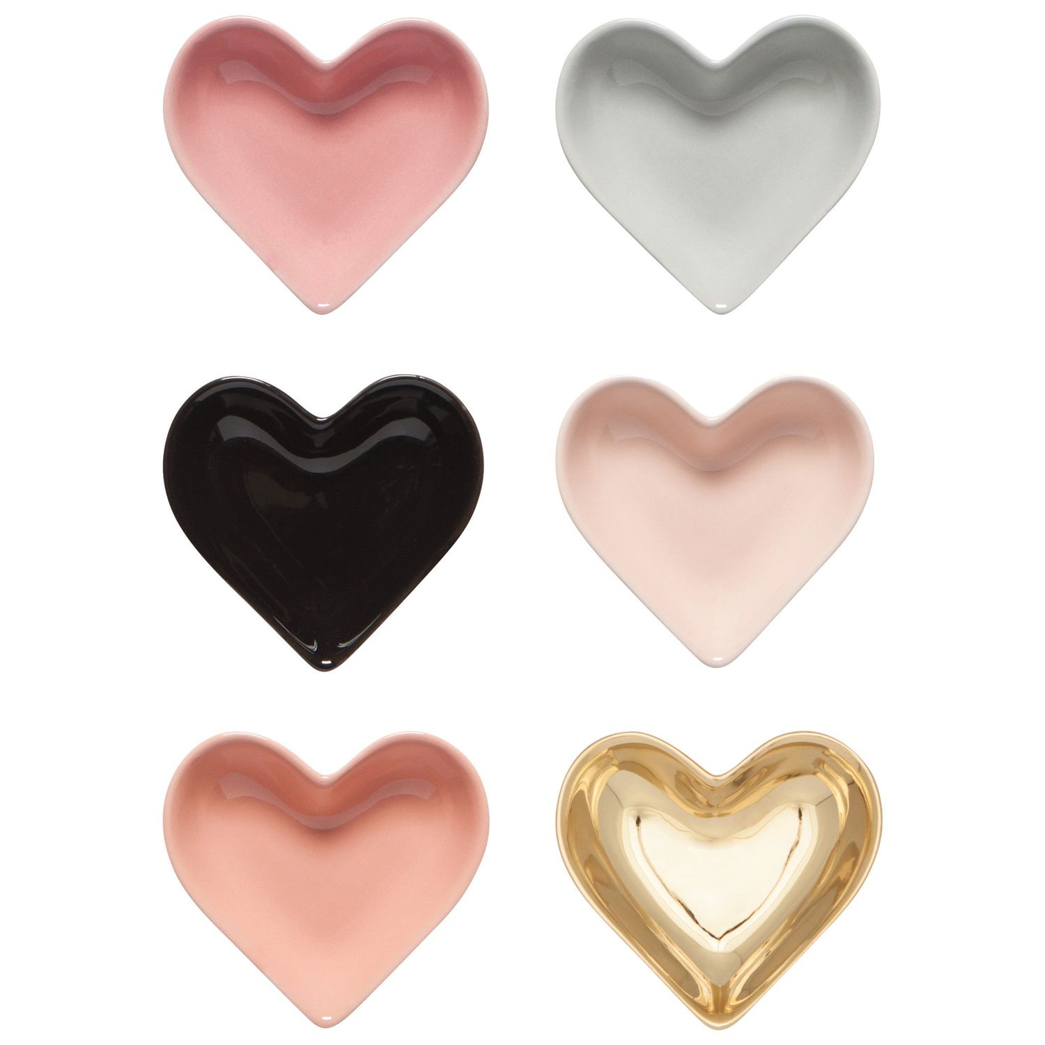 Pinch Bowl Set of 6 Heart