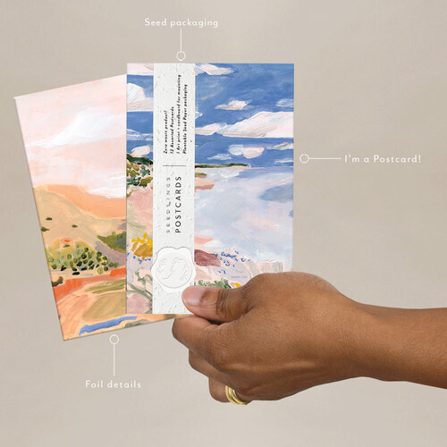 Postcard Set Floral Bluff