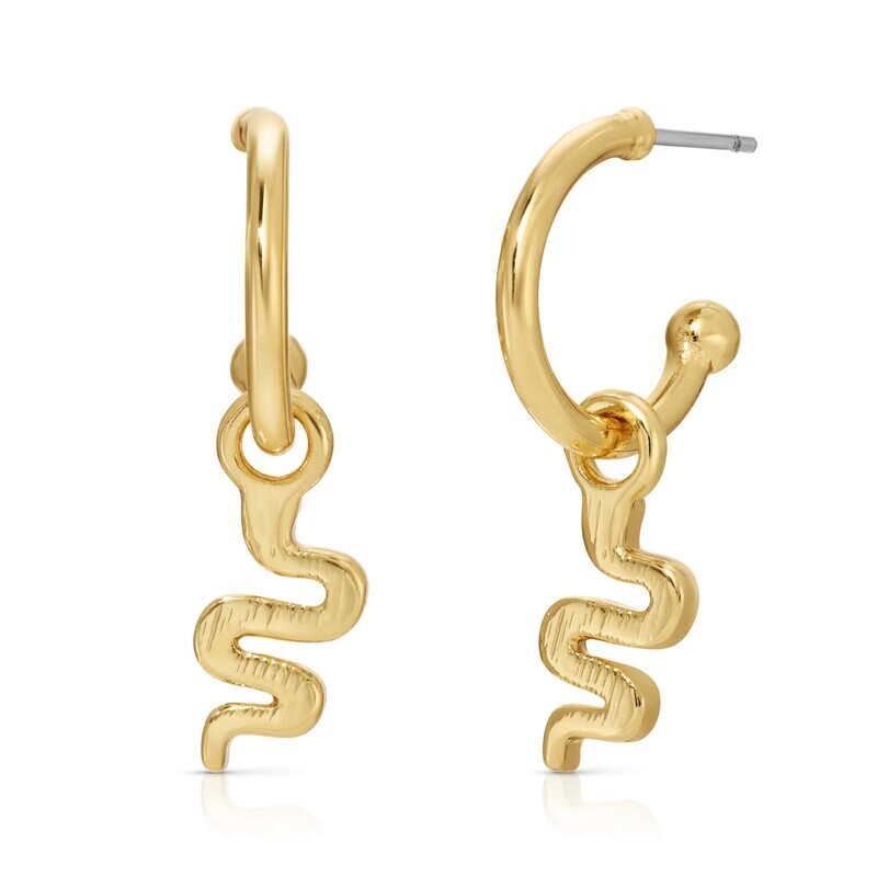 Earrings Snake Hoops Oh So Charming