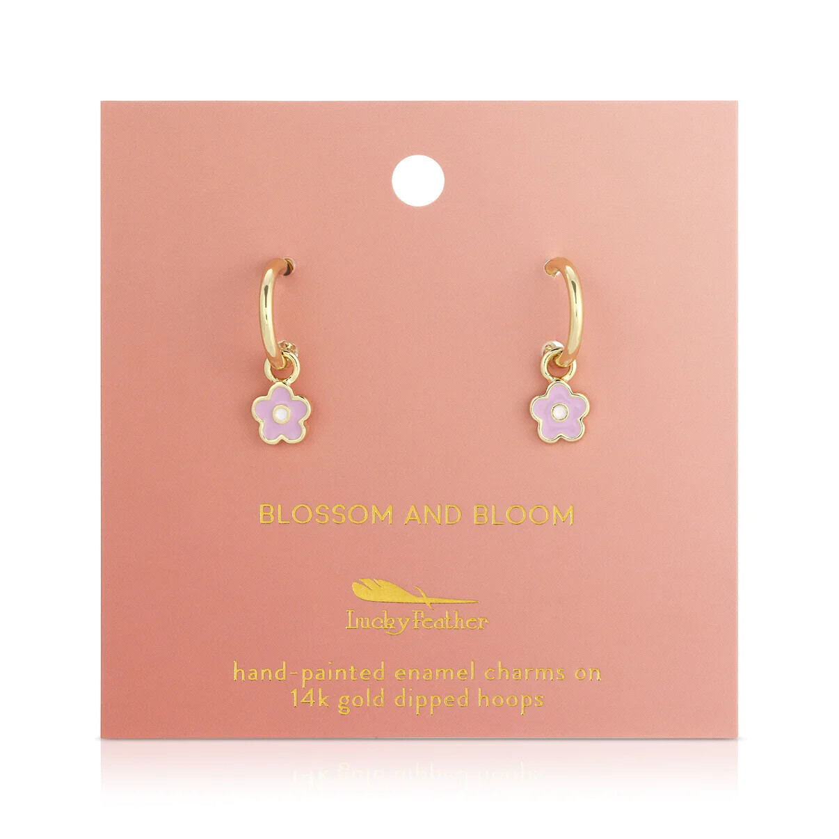 Earrings Flower Hoops Blossom