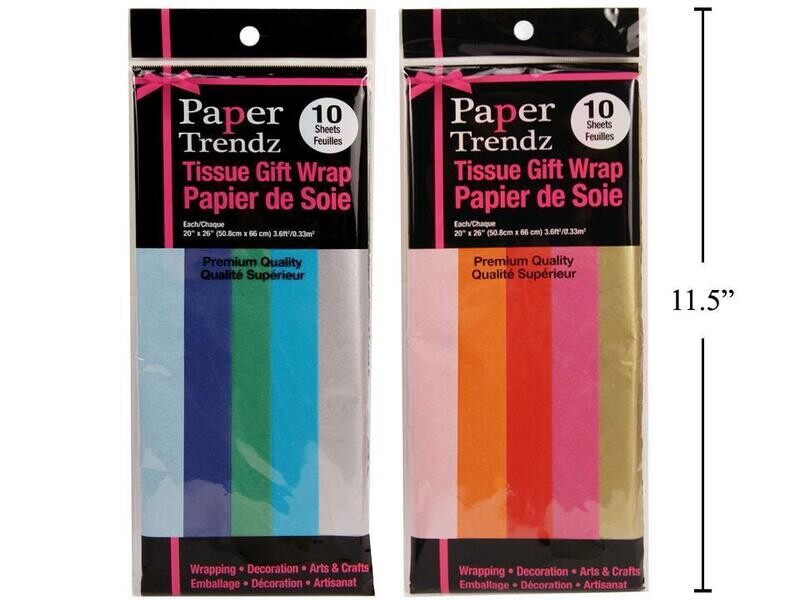 Tissue Paper 10 Piece Assorted