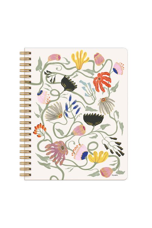 Hardcover Wire Notebook Francis Floral