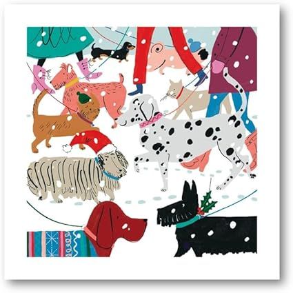 Boxed Christmas Cards Snowy Paws