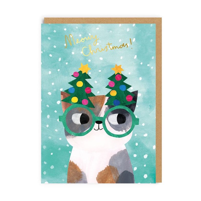 Cat In Tree Glasses