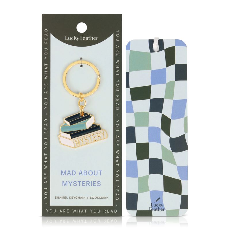 Book Lover's Keychain + Bookmark Mystery
