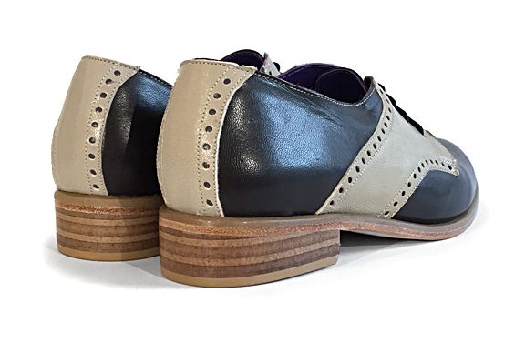 Veneto Ankle Saddle Shoe Chocolate &amp; Cream