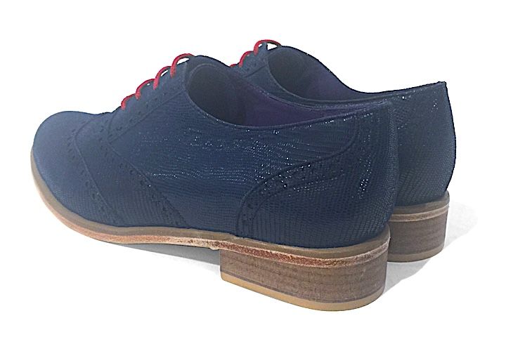 Veneto Ankle Wingtip Navy Sparkle