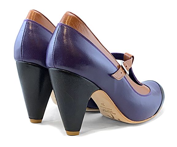 MV7 T-Strap Purple &amp; Tan
