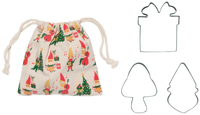 Cookie Cutter Set of 3 Gnome for the Holidays