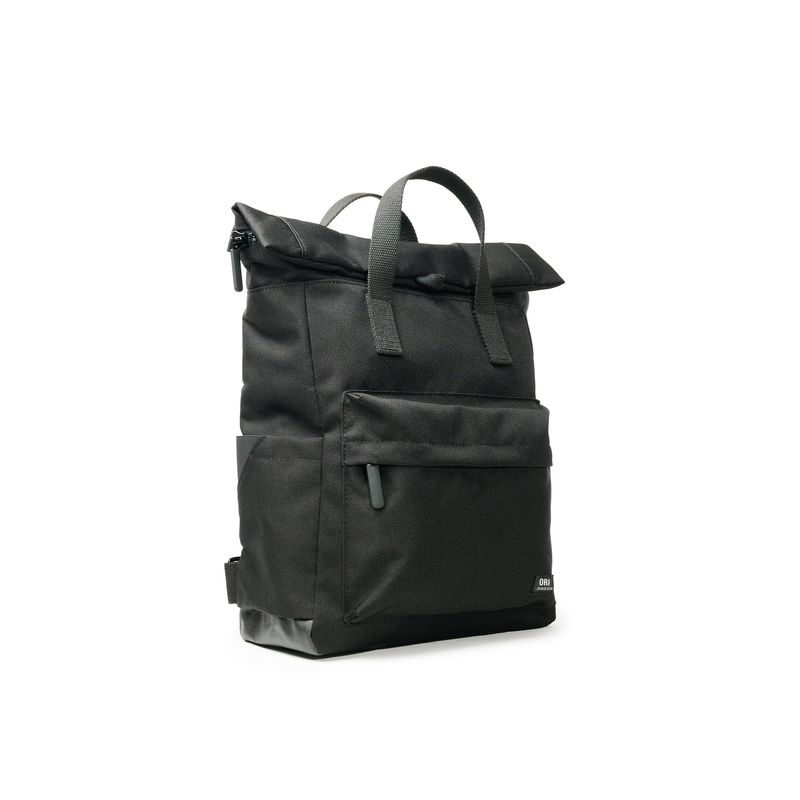 Canfield Medium All Black Recycled Canvas Backpack