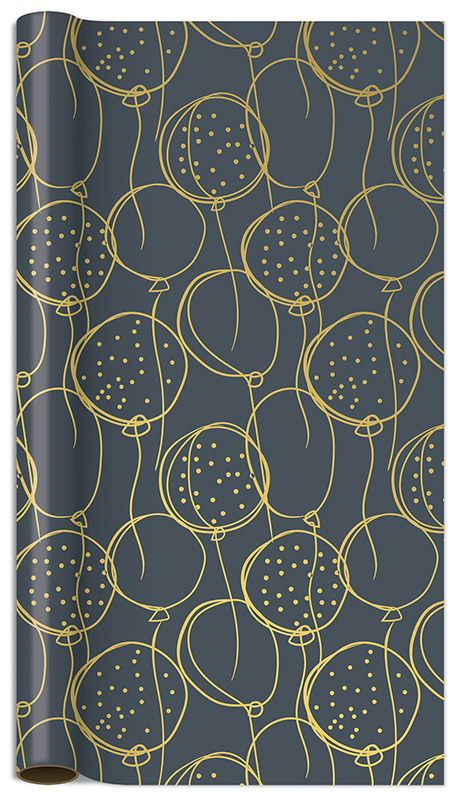 Gift Roll Wrap Golden Contour