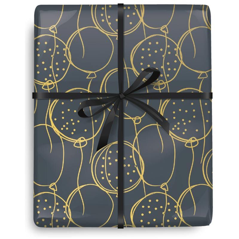 Gift Roll Wrap Golden Contour