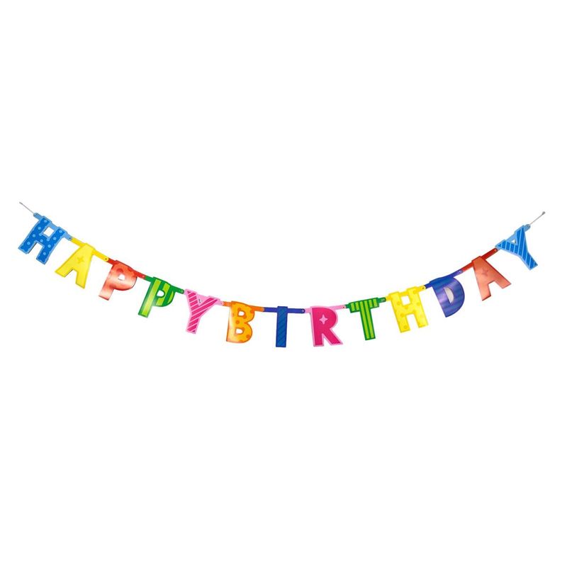 Fun Colours "Happy Birthday" Banner