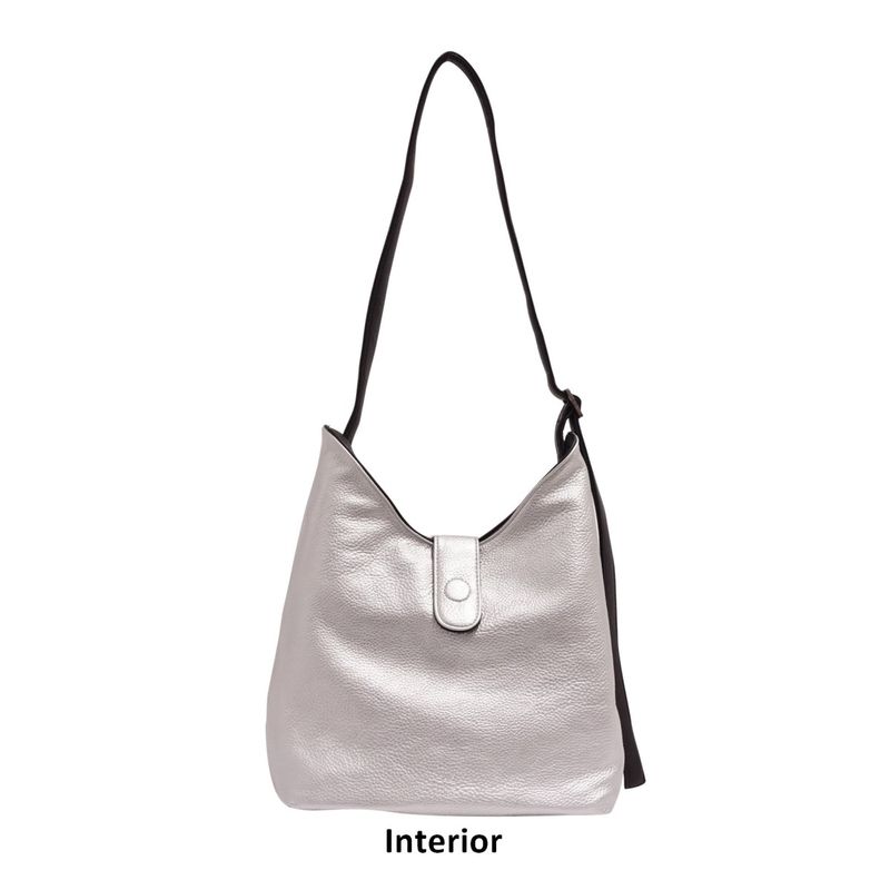 Mona 2-in-1 Reversible Hobo Black/Silver