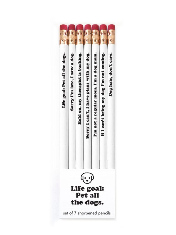 Pencil Set Life goal: Pet all the dogs