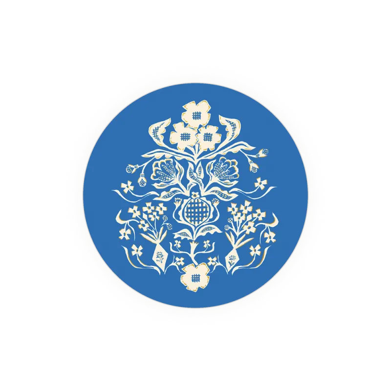 Blue Flower Bouquet Coaster