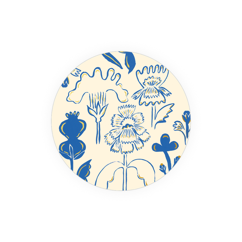 Blue Flowers Coaster