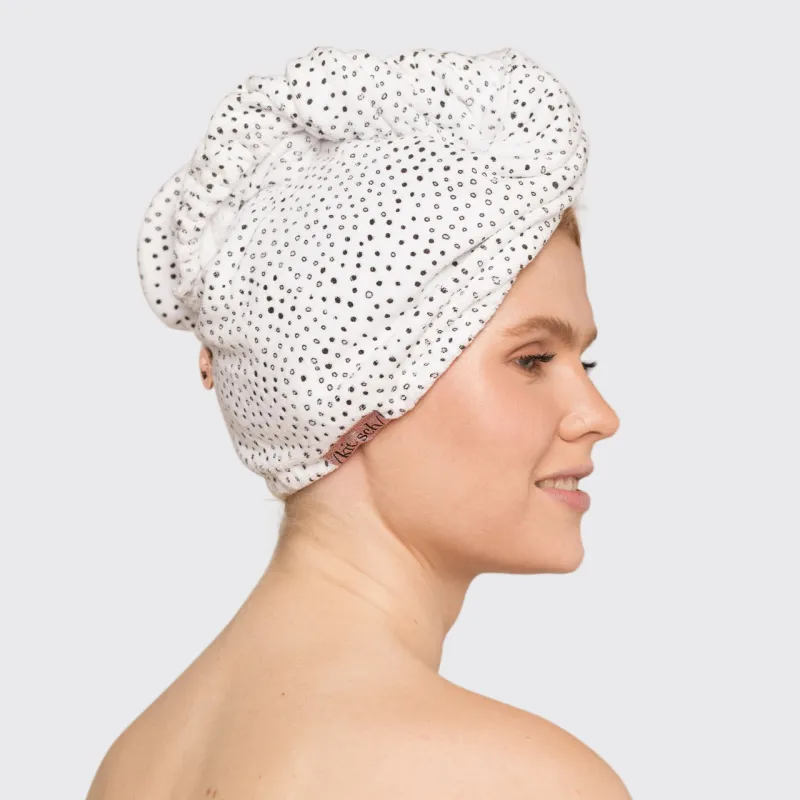 Quick Dry Hair Towel Micro Dot