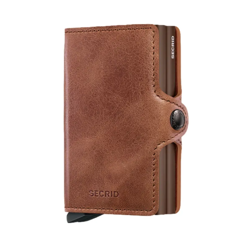 Twinwallet Vintage Cognac / Brown