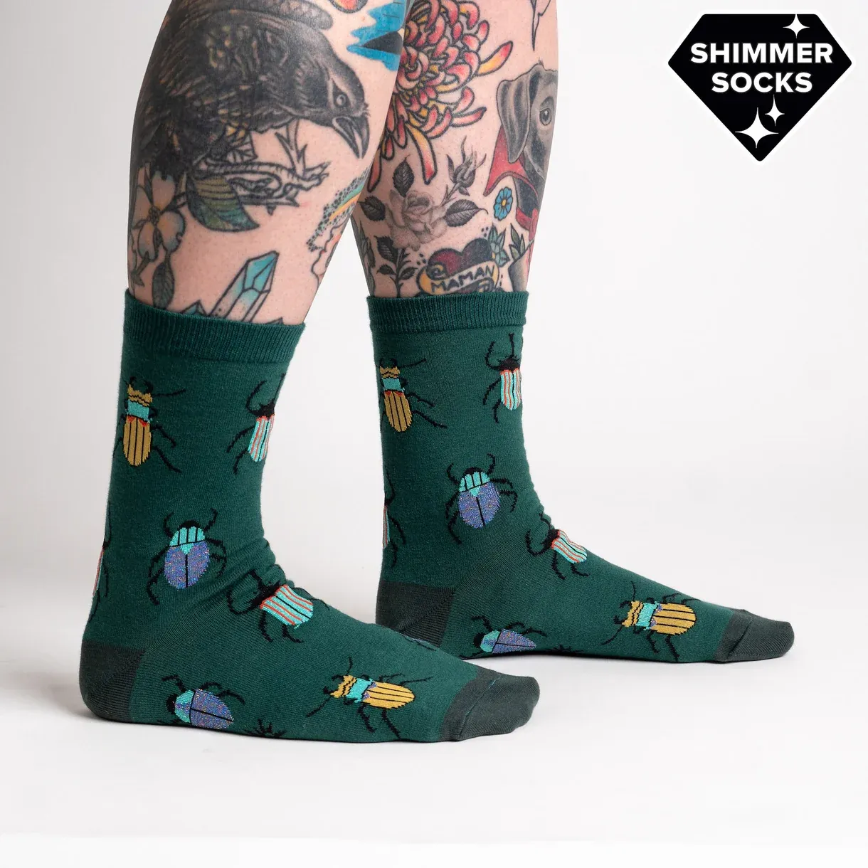 Women's Crew Socks Beetle-mania!