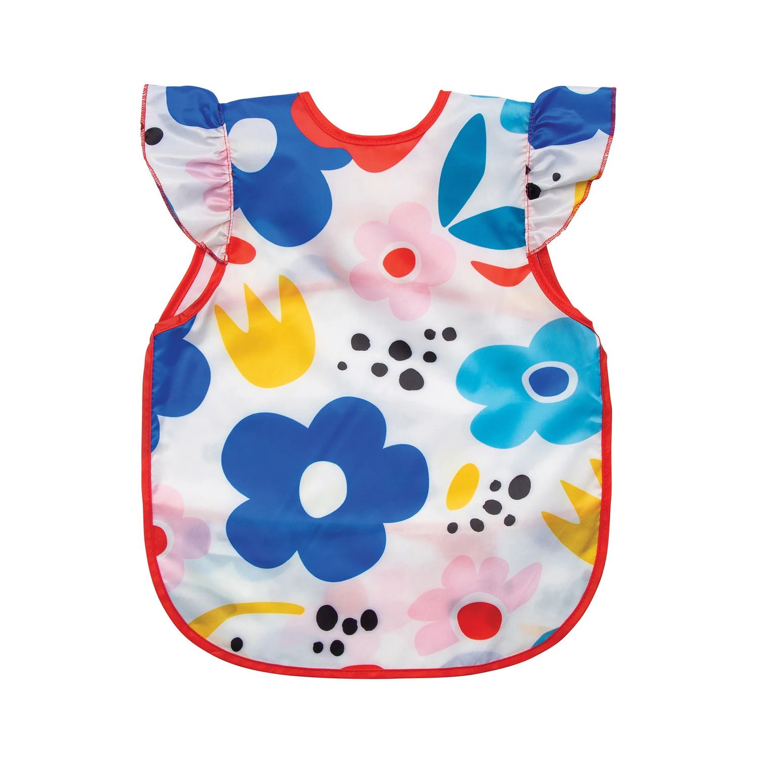 Mess-Proof Apron Bib Modern Floral